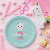 Mermaid Kitty Birthday Party Paper Plate Pappteller (Party)