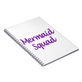 Mermaid-Kneipe in lila Text Notizblock (Rechte Seite)