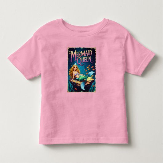 Mermaid Königin Kleinkind Girls Ocean Princess T-S Kleinkind T-shirt (Vorderseite)