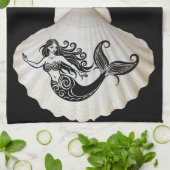 Mermaid Küchentuch (Gefaltet)