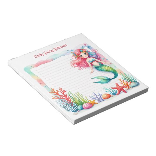 Mermaid Lagoon Notepad Notizblock (angewinkelt)