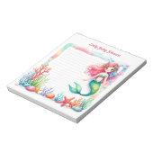 Mermaid Lagoon Notepad Notizblock (Rotiert)