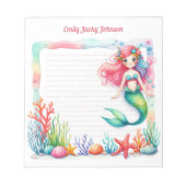 Mermaid Lagoon Notepad Notizblock (Vorderseite)