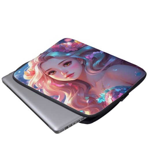 Mermaid Laptopschutzhülle (Vorne Knopf)