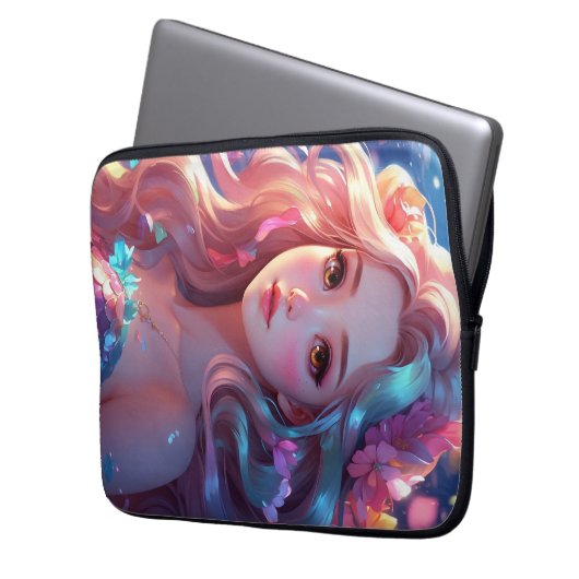 Mermaid Laptopschutzhülle (Vorderseite Links)
