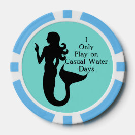 Mermaid Lässig Water Days Sea Golf Ball Marker Pokerchips