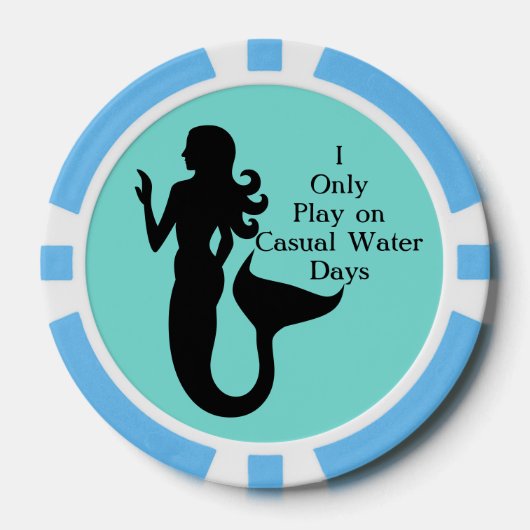 Mermaid Lässig Water Days Sea Golf Ball Marker Pokerchips (Vorderseite)