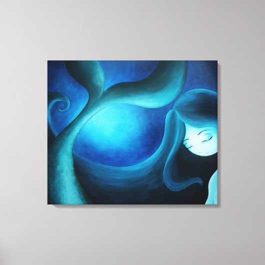 Mermaid-Leinwand Leinwanddruck (Vorderseite)