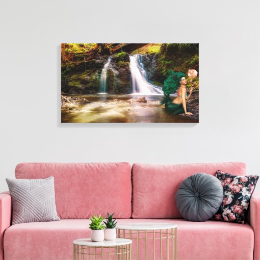 Mermaid Leinwanddruck (Insitu (Wohnzimmer))
