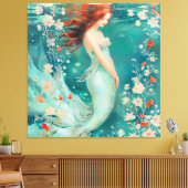 Mermaid Leinwanddruck (Insitu (Wohnzimmer))