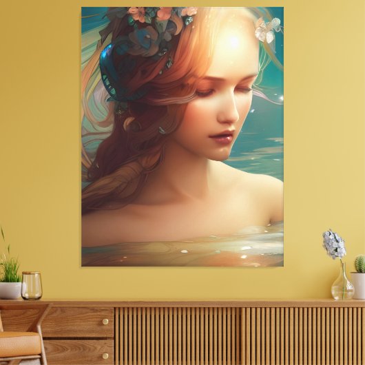 Mermaid Leinwanddruck (Insitu (Wohnzimmer))