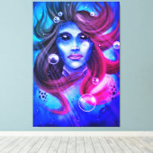 Mermaid Leinwanddruck (Insitu (Holzboden))