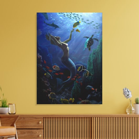 Mermaid Leinwanddruck (Insitu (Wohnzimmer))