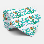 Mermaid-Liebe Krawatte (Gerollt)