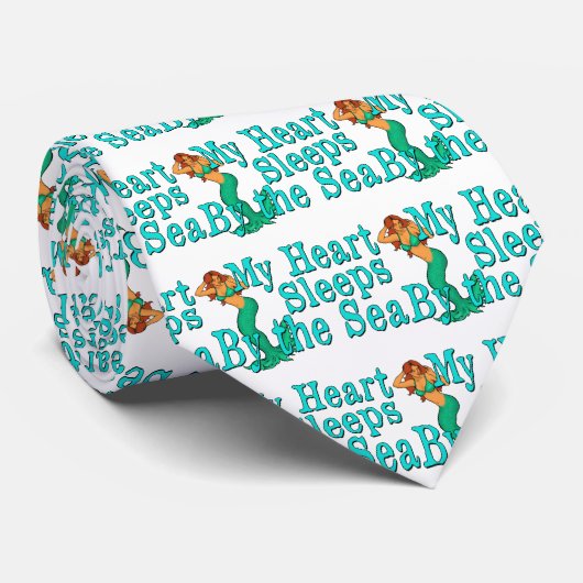 Mermaid-Liebe Krawatte (Gerollt)