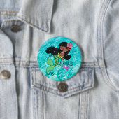 Mermaid Life B 3 Inch Round Button (Beispiel)