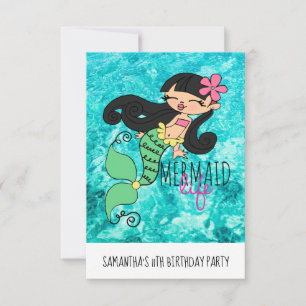 Mermaid Life B Standard weiße Umschläge enthalten Einladung
