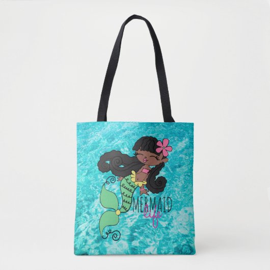 Mermaid Life B Tote Bag Tasche (Vorderseite)