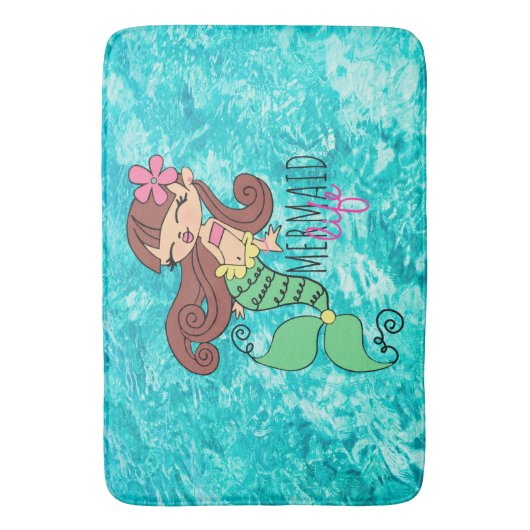 Mermaid Life Bath Mat Badematte (Vorderseite Vertikal)