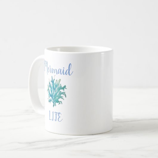 Mermaid Life Beach Tasse (Vorderseite Links)