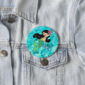 Mermaid Life BH 3 Inch Round Button (Beispiel)