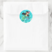 Mermaid Life BH Classic Round Aufkleber (Tasche)