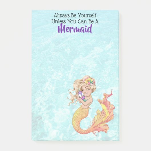 Mermaid Life Post-it Klebezettel (Vorderseite)