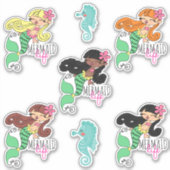 Mermaid Life Stickers Aufkleber (Vorderseite)
