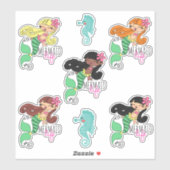 Mermaid Life Stickers Aufkleber (Blatt)