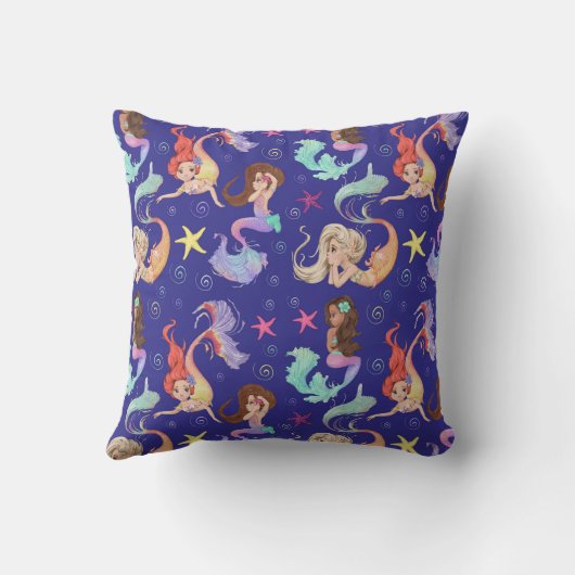 Mermaid Life Throw Kissen (Rückseite)