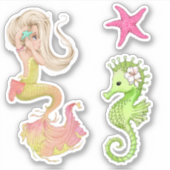 Mermaid Life Vinyl Stickers Aufkleber (Vorderseite)