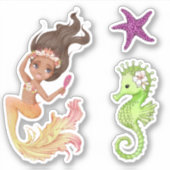 Mermaid Life Vinyl Stickers Aufkleber (Vorderseite)