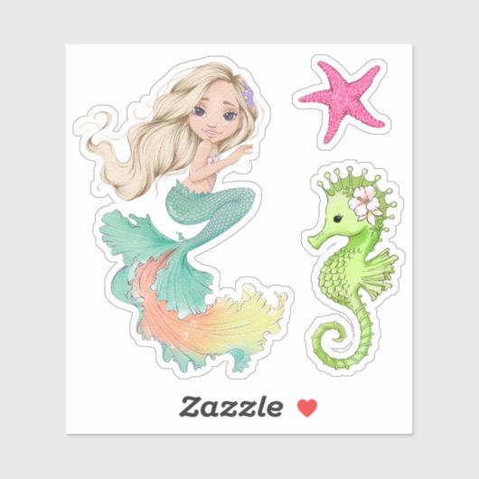 Mermaid Life Vinyl Stickers Aufkleber (Blatt)