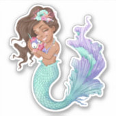 Mermaid Life Vinyl Stickers Aufkleber (Vorderseite)