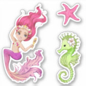Mermaid Life Vinyl Stickers Aufkleber (Vorderseite)