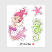 Mermaid Life Vinyl Stickers Aufkleber (Blatt)