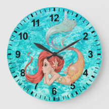 Mermaid Life Wall Clock