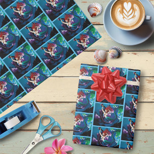 Mermaid Lila Dragon Friendasy Fantasy Geschenkpapier