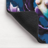 Mermaid Lila Dragon Friendasy Fantasy Mousepad (Ecke)