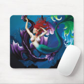 Mermaid Lila Dragon Friendasy Fantasy Mousepad (Mit Mouse)