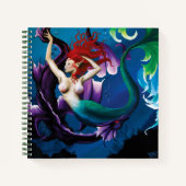 Mermaid Lila Dragon Friendasy Fantasy Notizblock (Vorderseite)