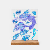Mermaid Lila Fairy Creation Acrylschild (Vorderseite)