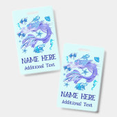 Mermaid Lila Fairy Creation Ausweis (Vorder- & Rückseite)