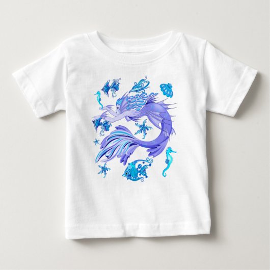 Mermaid Lila Fairy Creation Baby T-shirt (Vorderseite)