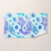 Mermaid Lila Fairy Creation Badhandtuch Set (Handtuch)