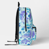 Mermaid Lila Fairy Creation Bedruckter Rucksack (Links)