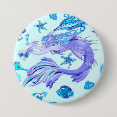 Mermaid Lila Fairy Creation Button (Vorderseite)