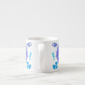 Mermaid Lila Fairy Creation Espressotasse (Rückseite)