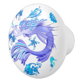 Mermaid Lila Fairy Creation Keramikknauf (Rechts)