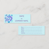 Mermaid Lila Fairy Creation Mini Visitenkarte (Vorne/Hinten)